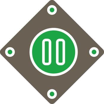 Pause Interactive User Interface Design vector