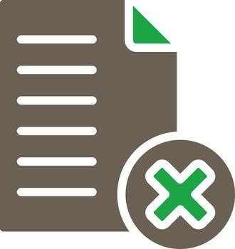 Delete File User Interface Design Mark vector