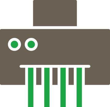 Shredder Coded User Interface Symbol vector