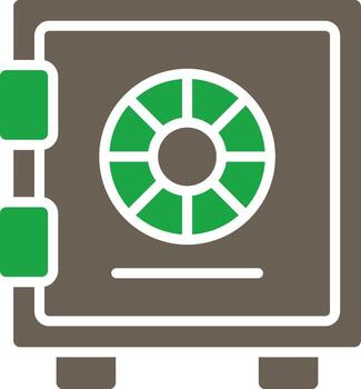 Strongbox Simplified Thin Line Mark vector