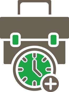 Overtime Gradient Style Design Element vector