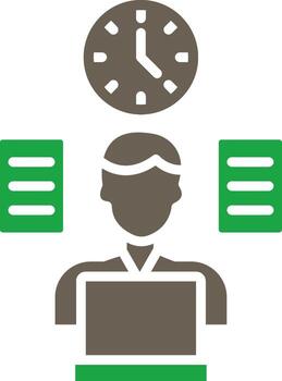 Multitasking Application Focused UI Design vector