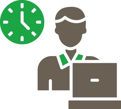 Workaholic Smooth User Interface Symbol vector