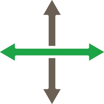 Direction Minimal User Interface Element vector