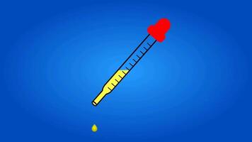 Plasma Droplet From Pipette Animation- Fluid Dynamics in Action video