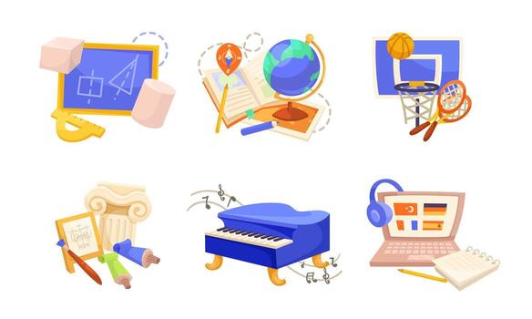 Icons for Education and Creativity tailored for modern learning concepts and practices vector