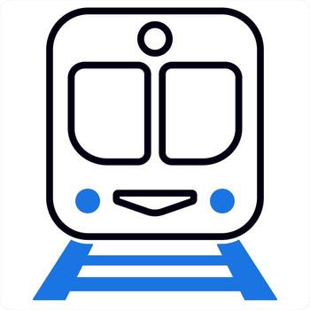 train icon concept design vector