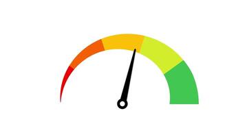 meter mätare animation, prestanda nivå indikator infographic element video