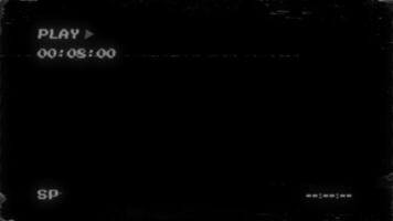 Old Damaged VHS Tape Glitch and Flicker with Static Noise and Bad Signal Effect video