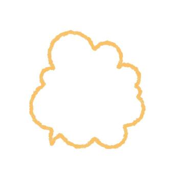 orgánico tiza contorno habla globo en bosquejo estilo. mano dibujado redondo burbuja como charla icono y mensaje forma con suave contorno. rectángulo elementos combinar con juguetón habla formar para único vector