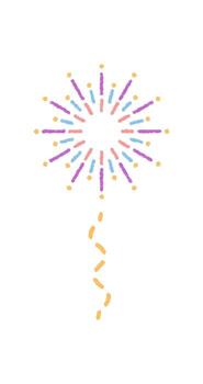 lápiz de color Fuegos artificiales Estallar modelo con festivo brillar. estrella y magia circulo elemento para celebracion tema en juguetón vistoso estilo. Rápido alegría y Estallar de creativo Chispa - chispear para ninguna fiesta o fiesta vector