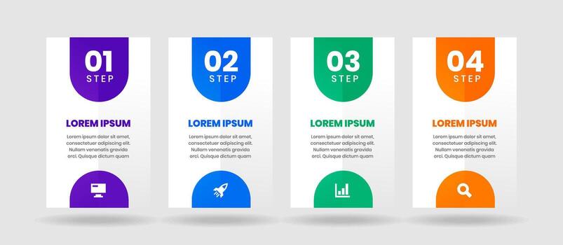 Infographic Element Design Templates with Icons and 6 Steps. Suitable for Process Diagram, Presentations, Workflow Layout, Infographic. vector