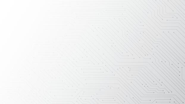 Abstract white technology circuit board background for digital innovation with electronic circuit lines and tech pattern vector