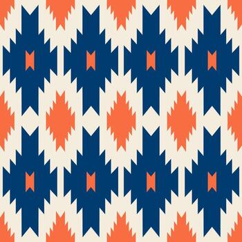 Modern southwestern pattern. Aztec southwestern navajo geometric shape seamless pattern. Ethnic geometric pattern use for fabric, textile, home decoration elements, upholstery, etc vector