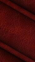 rojo cuero con doble texturas en movimiento textura rotación, exhibiendo suave y guijarro superficies para hecho a mano diseños video
