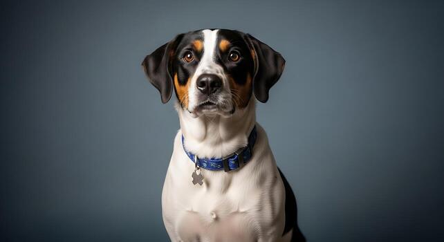 Modern Minimal Dog Studio Portrait for Marketing Campaigns photo