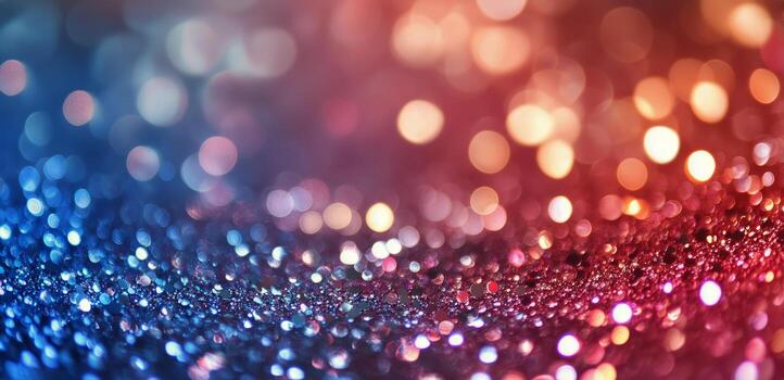 Colorful Bokeh Background With Red and Blue Hues Creates a Festive Feeling photo