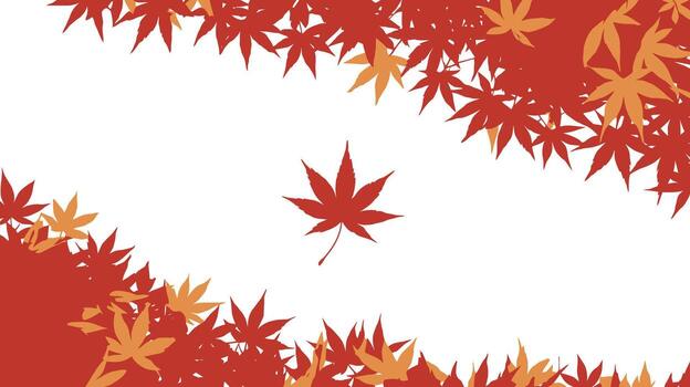 a red maple leaf is surrounded by leaves on a white background vector