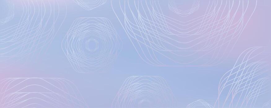 Digital futuristic technology concept with hexagons. Digital hexagonal blue abstract background. Geometric stripe line art design for poster, brochure, cover, banner, website, header vector