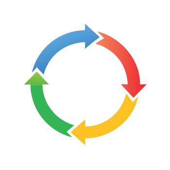 Clean minimalist circular infographic design featuring data visualization elements and geometric shapes vector