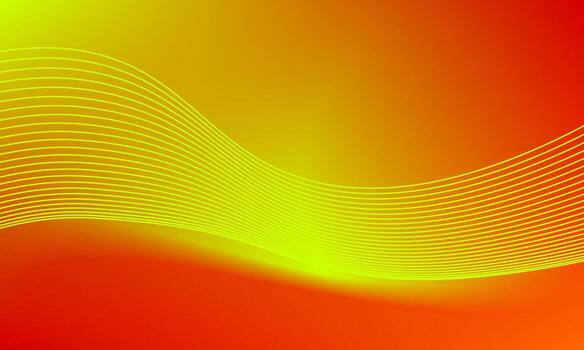 Modern aesthetic abstract background with yellow wave gradient lines vector