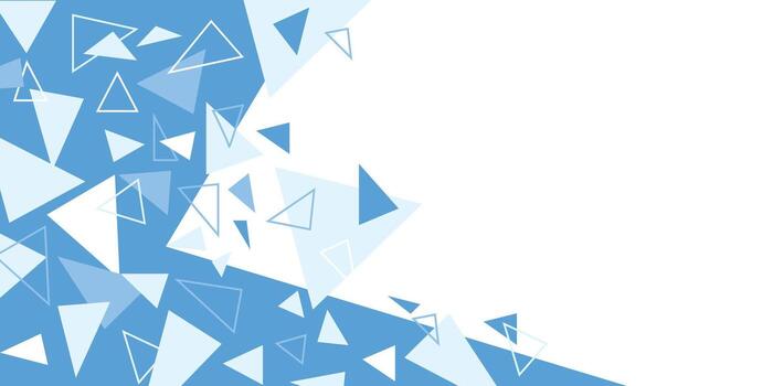 Exploding Geometric Triangles in Blue Shades vector