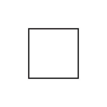 A square with a black border on it vector