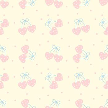 sin costura modelo con corazones en amarillo antecedentes vector