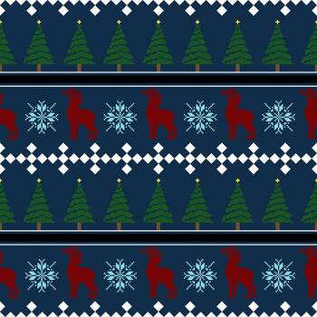 sin costura modelo con Navidad árbol en Armada antecedentes vector