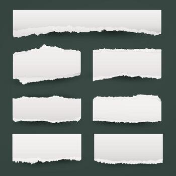 Torn Edge Memo Series Angled Rip Cuts vector