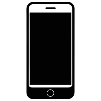 Smartphone Icon Illustration Representing Mobile Device, Communication, Technology, Modern Lifestyle and Digital Connection Concept vector