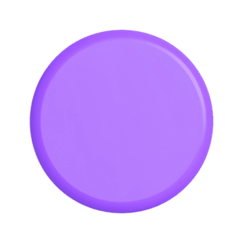 Purple circle glossy button, interface element, isolated design on transparent background png