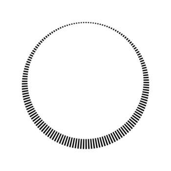 Radial bar pattern, circular gradient design, abstract black graphic element vector