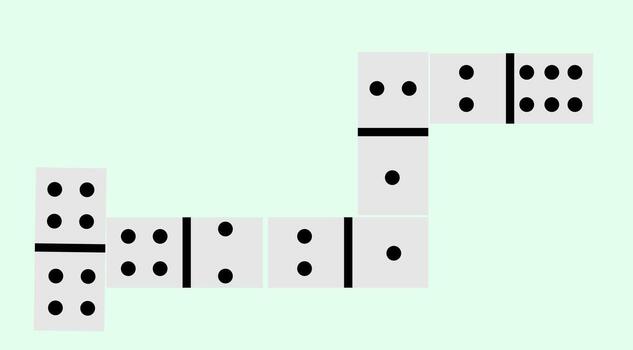 tablero juego dominó juego, en un ligero fondo, vector