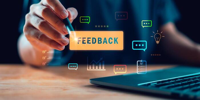 Real-time feedback is the key to modern business innovation, performance analysis, and strategic decision-making. It fosters continuous improvement through smart communication and insights. photo
