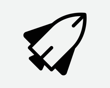 Rocket Ship Icon Space Travel Launch Spaceship Galaxy Science Exploration Launching Astronaut Innovation Journey Jet Engine Missile Bomb Sign Symbol vector