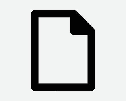 File Document Line Icon Computer Docs Folder Organization Contract Agreement Outline Shape Black Sign Symbol Office Web Form Record Note Notepad Sheet vector