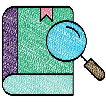 caso estudiar datos icono vector