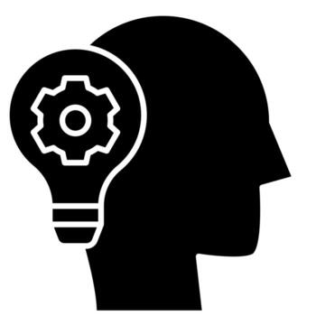 problema resolviendo habilidad icono vector