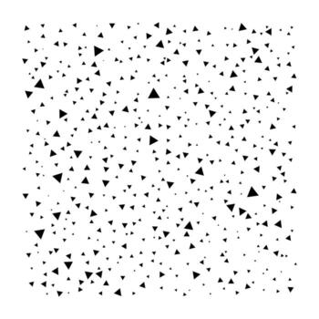 Grunge texture of triangles of different sizes, randomly located, geometric shapes vector