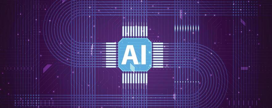 el tecnología antecedentes chip ai es en un computadora chip vector