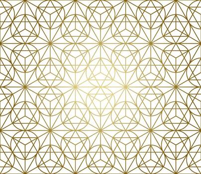 degradado oro blanco lineal sin costura sagrado geometría modelo. dorado sacro geométrico oculto cósmico línea Arte señales para tela huellas dactilares, superficie texturas, paño diseño, envase papel vector