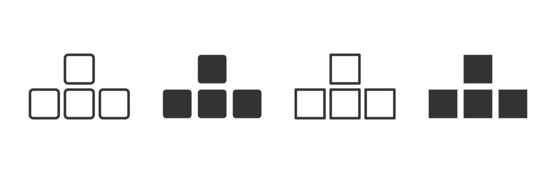 Keyboard arrows icon. Four directional arrow keys arranged in a cross layout illustration. Navigation and movement control symbol. Gaming and interface shortcut sign. Cursor control pictogram. vector