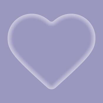 inner glow heart frame. Abstract minimal frame with soft inner glowing, minimal trendy design element for modern graphic projects vector