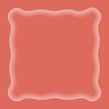 inner glow squiggle frame. Abstract minimal frame with soft inner glowing, minimal trendy design element for modern graphic projects vector