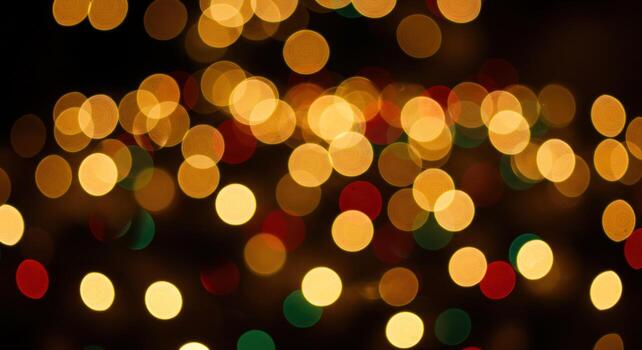 Abstract bokeh lights background with circular shapes photo