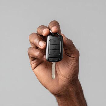 Closeup of a hand holding a smartphone photo