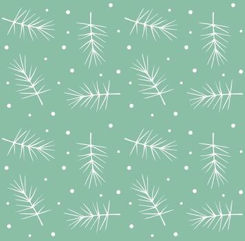 sin costura modelo de mano dibujado garabatear bosquejo abeto árbol rama en antecedentes vector