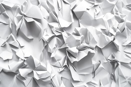 Crumpled paper background with crumpled edges photo