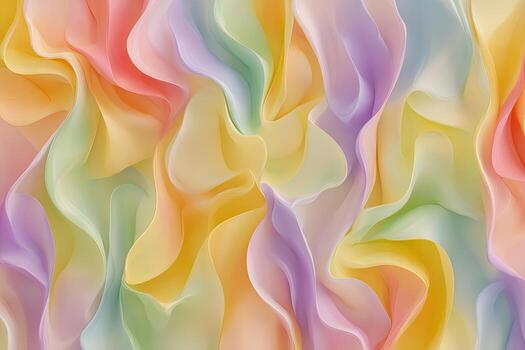 Abstract rainbow swirling forms photo